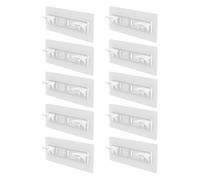 10 Morceaux De Support D'Auto-Étagère, Accessoires D'Armoires, Luminaires D'Étagère, Outils De Superposition D'Armoires.