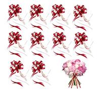 10 morceaux Nœuds à Tirer Arcs de Ruban Grand Noeud de Ruban Cadeau Nœuds à Tirer Noeuds à Tirer de Cadeau Vin Rouge Arcs de Ruban Idéal Pour les boîtes d'emballage ou la décoration florale