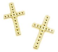 10 motifs croix plastique 2.5cm or - hobi mt368/10or Jaune G