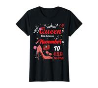 10 Novembre Anniversaire Cette Reine est née Le 10 Novembre T-Shirt