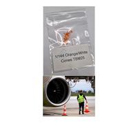 10 Orange/White TRAFFIC CONES Airport CONI Aéroport Diorama 1/144 TBM25
