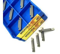 10 outils de tournage à tête ronde en aluminium MRGN200 MRGN300 MRGN400 H01 for le traitement du cuivre, de l'aluminium et du bois ; outil de tournage CNC à lame rainurée(MRGN300 H01)