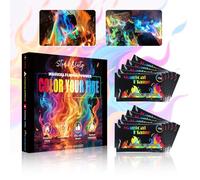10-Pack 150g Feu d'artifice Mystique, Magique Arc-en-Ciel Flamme, Poudre pour Colorer Les Flammes, Feu d Artifice Exterieur, Mystical Feu Dartifice usage Extérieur Camping ou Jardin Halloween et Noël