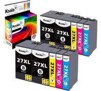 10-Pack 27Xl Multipack Compatible Cartouche D¿Encre Replacement Pour Epson 27 Xl T2711-T2714 Pour Workforce Wf-3620 Wf-3640 Wf-7210 Wf-7610 Wf-7620 Wf-7710 Wf-7715 Wf-7720 Wf-3620Dwf