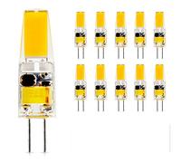 10 pack Ampoule LED G4 2.5W Économie d'énergie Équivalent 20W Lampe Halogène/Ampoules Incandescente COB LED 1505 AC/DC12V 210LM 360°Angle de Faisceau pour Appliques Lustres