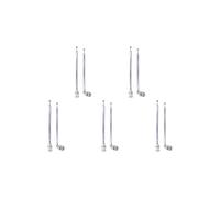 (10 Pack) Antenne Radio BNC avec BNC Mâle Prise Jack Connecteur Adaptateur Télescopique en Acier Inoxydable VHF UHF BNC Antenne