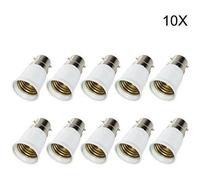 10 Pack B22-E27 Socket Converter LED Douille de lampe E27 bases de lampe E27 culot led [Classe énergétique A++]