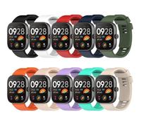 10 Pack Bracelet Montre Sport Compatible Avec Xiaomi Watch 6/5/4 & Xiaomi Mi Band 8 Pro/9 Pro/10 Pro, En Silicone Soft Pour Xiaomi