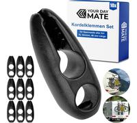 10 Pack Cable Ties For Rubber Cord Ties Plastic Cord Blockers For Elastic Rope,Latex Band,Nylon Cord,Luggage Tensioner,Blockers For Shield Attachment,