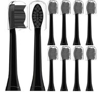 10 Pack Compatible avec My Variations la brosse à dents électrique Têtes de brosses de remplacement pour My Variations(Noir Medium)