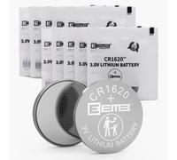 10 Pack CR1620 Batterie 3V Batterie au Lithium Bouton Coin Batterie 1620 ECR1620,DL1620 pour Montre,Boîte à Clés,Calculatrice,Téléommande de Voiture,Jeux Mobiles,Jouets