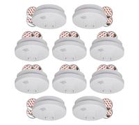 10-Pack ELRO FS1510 Détecteur de fumée avec Batterie 10 Ans et Fixation magnétique - Conforme à la Norme européenne EN14604