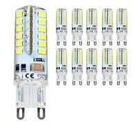 10 pack G9 3.5W Ampoule LED Lampe Spotlight Blanc Froid 6000K Matériel en Céramique 220V Angle de Faisceau 360° 320 Lumen Equivalente à Halogène de 40W