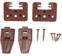 10 Pack Guide et glissières de tiroir Dresser Center Mount Plastic Drawer Slides Replacement Parts with Screws for Furniture Drawer System