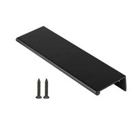 10 Pack Kitchen Cabinet Handles Black Pulls for Dresser Drawers Door Finger Pull Aluminum Alloy Hardware