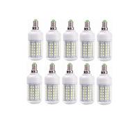 10-Pack LED Lamp Bulb E27/E14 15W Candle Light Bombillas 220V 96LED SMD 5730 Home Decoration Lamp for Spotlight (Color : Warm White Edition : E27 Base) (Cool White E14 base)