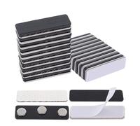 10 Pack Magnetic Name Tag Holder Custom Metal Name Tag Holder 2 Pcs Strong Tie Id Badge Holder With 3 Neodymium For Backpack Clothes