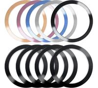 10 Pack Magnetic Wireless Charger Metal Ring 2 Styles Universal Sticker Compatible With Magsafe Mini Max Galaxy Car Charger On Most Smartphones