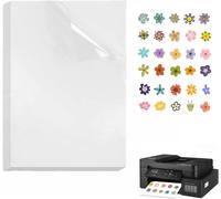 10 Pack Printable Clear Adhesive Film Self Adhesive Paper Self Adhesive Paper A4 Printable Vinyl Labels For Inkjet Printer