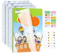 10-Pack Protege Livre Transparent A4, Film De Livre Autocollant Avec 24 Autocollants, Film Protection Livre, Fournitures Scolaires, Protège-Cahiers, Adapté Aux Étudiants, Lecteurs