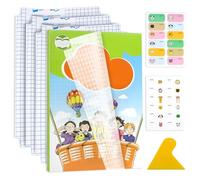 10-Pack Protege Livre Transparent A4, Shyllin Film de Livre Autocollant Avec 24 Autocollants, Film Protection Livre, Fournitures Scolaires, ProtèGe-Cahiers, Adapté Aux éTudiants, Lecteurs