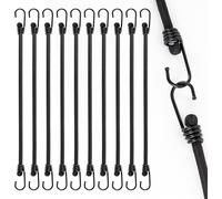 10 Pack Rubber Bungee Cord With Hooks,Heavy Duty Bungee Cord With Hooks,45 Cm,Multipurpose Bungee Bands With Hooks,For Luggage,Cargo And Meh