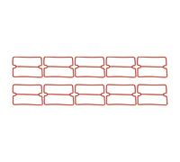 10 Pack Rubber Gasketing Ring Rectangular | Accurate Fit for Valve Plates, Heat Tolerant & Oil - Less | Sturdy Gasketing Gasket for Pumps/Compressors/Engines | 98x96mm, (1500W)