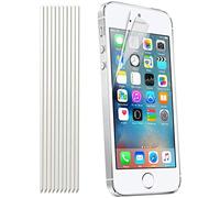 [10 Pack] TECHGEAR Protection d'Écran pour iPhone SE 2016, iPhone 5s 5c 5, Film de Protection Ultra Clair avec Chiffon et Carte d'Application Compatible pour iPhone SE (2016), iPhone 5s 5c 5 (Pack Eco)