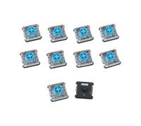 10 Pack Thin Switches 1353 Linear Tactile for Mechanical Keyboards(Blue) | pour slim 5.3mm height, smooth linear feel, silent operation, pour ideal for low profile keyboards, 10-pack value