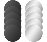 10 Pack Universal Thin Adhesive Metal Plates (Compatible With Magnetic Mounts), Magnetic Plate For Magnetic Holder, Metal Plates For Phone Case,