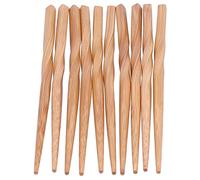 10 paia di bacchette bacchette intrecciate riutilizzabili bacchette di legno naturale per il ristorante di casa, lavabili in lavastoviglie