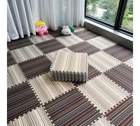 10 paillassons Home Decor épissés, tapis de découpe Tapis puzzle lavable pour le salon et la chambre, taille : 30x30x1 cm, style 2