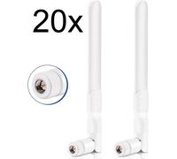 10 Paire (20 Pièce) bingfu 4G LTE Antenne SMA 6dBi Omnidirectionnel Blanc
