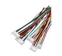 10 paires 1.0 1.25 1.5 2.0 2.54 SH/JST/ZH/PH/XH 1.0MM 1.25MM 1.5MM 2.0MM 2.54MM connecteur femelle avec fil 2/3/4/5/6/7/8/P broche(XH2.54MM,LENGTH 10CM_6P)