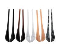 10 paires (20 pièces) d'embouts de branches en plastique antidérapants en PVC for branches métalliques de lunettes(Various Color)