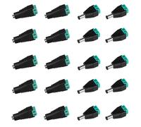10 Paires 5.5 mm 2.1 mm DC Connecteur d'alimentation Mâle et Femelle de 12 V Adaptateurs Prise pour Caméra de Vidéosurveillance DVR Système de Sécurité Lumière LED