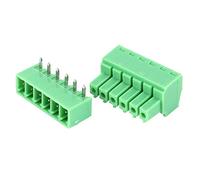 10 paires Borniers à Vis Mâle Femelle à 6 Broches 15 EDG 3.81mm, Module de Répartition de Borne Pré-isolé