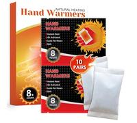 10 Paires Chauffe-Mains, Extra Chaud, 12 Heures de Chaleur Immédiate, Chaufferettes Mains activé par l’air, Idéales pour Les Activités Extérieures