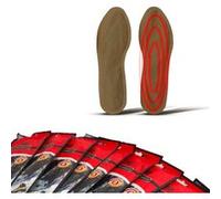 Lot de 10 paires de chauffe-pieds jetables FISHTEC taille 36-39 chaleur 8 heures pour activités extérieures hiver 40-43
