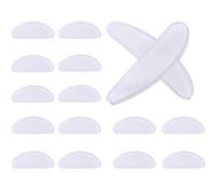 10 Paires Coussinets de Nez Adhésif Plaquettes de Nez en Silicone Antidérapant pour Lunettes Lunettes de Soleil Spectacles (Transparent, 1 mm)