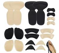 10 Paires Coussinets pour Chaussures pour Empêche Frottements et Ampoules | Coussinets de Talon pour Chaussures Trop Grandes Réutilisables, Coussinet Chaussure Trop Grande Auto Adhésif, Insert Orteil