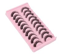 10 Paires DD Curl Faux Cons Sets - Faux Wispy, Fluffy et Réutilisables pour le Maquillage et le Cosplay (DH06-4)