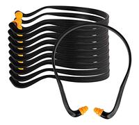 10 paires de bouchons d oreille à bandes en silicone réutilisables pour tir travail chasse protection auditive réduction du bruit des oreilles construction légers lavables pratiques