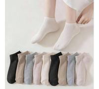 10 paires de chaussettes de couleurs assorties, style japonais minimaliste et élégant de clown décontracté, confortables et respirantes, convenant pour être portées avec des baskets 36-39,40-43,33-36,