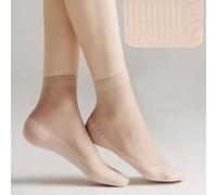 10 paires de chaussettes transparentes antidérapantes en coton pour femmes, bas courts anti-maille, ultra-fins 36-39,40-43,Noir 10 paires,8 paires de couleurs mélangées,Noir 5 + Teint 5,4 paires de co