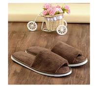 10 Paires de Chaussons de Spa jetables Respirants à Bout Ouvert, Doux Confortables, adaptés aux Hommes aux Femmes. Loisirs, Vacances (Couleur : Beige, Taille : 11 x 4,3 Pouces)