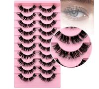 10 Paires De Cils Russes Segmentés (7-18 Mm) - Le Bas Est étroitement Lié Et Pas Facile à Desserrer, Cils Russes Segmentés D Curl 3D,D