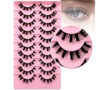 10 Paires De Cils Russes Segmentés (7-18 Mm) - Le Bas Est étroitement Lié Et Pas Facile à Desserrer, Cils Russes Segmentés D Curl 3D,B