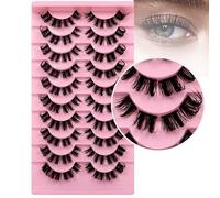 10 Paires De Cils Russes Segmentés (7-18 Mm) - Le Bas Est étroitement Lié Et Pas Facile à Desserrer, Cils Russes Segmentés D Curl 3D,C