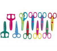 10 paires de ciseaux crantés pour enfant Playtastic